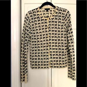 J Crew Cashmere Bow cardigan